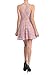Auliné Collection Womens Halter Sleeveless Floral Lace Skater Dress