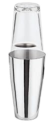 Paderno World Cuisine 16-7/8-Ounce Boston Cocktail Shaker with Glass