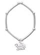 "All Star" - Volleyball Tube and Bead Charm Bracelet [Jewelry]