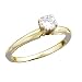 14K Yellow Gold .25 CT Round Brilliant Diamond Solitaire Rin