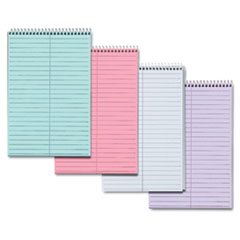 TOP80274 Spiral Steno Notebook, Gregg Rule, 6 x 9, Gray, 4 80-Sheet Pads/Pack