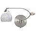 Besa Lighting 1WU-560519-SN 1X50W Gy6.35 Tay Tay Wall Sconce with Carrera Glass, Satin Nickel Finish