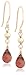 Jewelry : 14k Yellow Gold, October Birthstone, Pink Tourmaline Briolette Hook Earrings