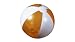 Wasserball - Strandball - Durchmesser ca. 25 cm - transparent orange/ weiß