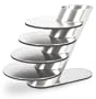Stainless Steel Coaster and 5-pc. Stand Set