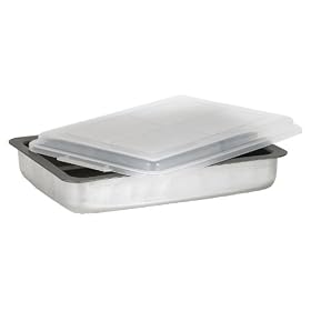 Buy AirBake Ultra by T-Fal Insulated Nonstick 13 x 9-Inch Oblong Baking Pan with Plastic Lid