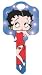 Betty Boop Flash Bulbs Kwikset KW1 House Key