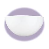 Sea Gull Lighting 4148-15 Piedmont 1-Light Wall Sconce with White Glass, White