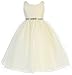 AkiDress Yoryu Ruched Round Neck Chiffon Flower Girl Dress for Little Girl