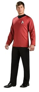 Rubie's Costume Star Trek Grand Heritage Scotty Shirt With Emblem, Red/Black, Large Costume