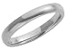 9ct White Gold Ladies 3mm Heavy Court-Shape Wedding Ring
