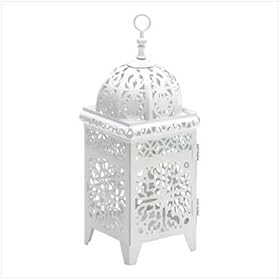  50 White Moroccan Candle Lantern Wedding Centerpieces