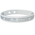 Phiten Sport Type Bracelet, Clear White