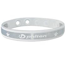 Phiten Sport Type Bracelet, Clear White