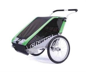 Chariot Cheetah 2 CTS Adventure Carrier (Chassis Only) - Green/Black/Silver