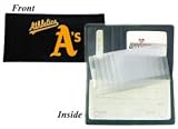 Oakland Athletics Embroidered Leather Checkbook Cover