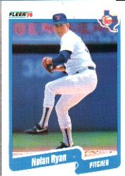 1990 Fleer Nolan Ryan Baseball Card #313 - Shipped In Protective Display Case!