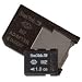 SanDisk - Flash memory card ( M2 to Memory Stick Duo adapter included ) - 1 GB - Memory Stick Micro (M2)