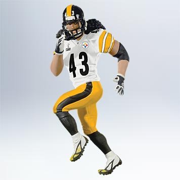 Hallmark Ornament 2011 Troy Polamalu - Football Legends Repaint Pittsburgh Steelers #QXI2227