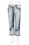 31DDIADruiL. SL160  Miss Me Two Tone Boyfriend Stretch Cropped Jean Silver Creek