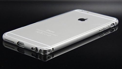2014 PChero® Newest Aluminum Metal Frame Modern Metallic Arc Bumper Case for 5.5" iPhone 6 Plus 6+ [Silver]