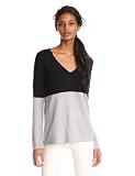 HALSTON HERITAGE Womens Colorblock Vee Neck Sweater 31DDR5fwi6L. SL160 HALSTON HERITAGE Womens Colorblock Vee Neck Sweater
