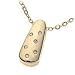 Schmuck-Pur 333/- Gold Halskette Collier mit 6 Diamanten 0,03ct
