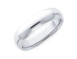 Ladies Comfort Fit 5mm Platinum Wedding Band