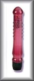 Unique Turbo Vibrator Lubricant Included 6 1/4 Inch Multi-Speed Waterproof Vibrating Massager Translucent Raspberry