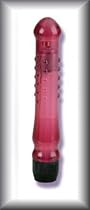 Unique Turbo Vibrator Lubricant Included 6 1/4 Inch Multi-Speed Waterproof Vibrating Massager Translucent Raspberry