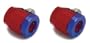 Spectre 2160 Red and Blue Magna-Clamp Fuel Line Fitting - Pack of 2