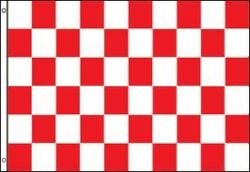Checker Red & White F1 Nascar Racing Large 3 X 5 Feet Flag Banner .. Great Quality ... New