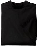 Port Authority - Short Sleeve Interlock Knit Mock Turtleneck Black-3XL