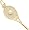 Tennis, Gold Plated Silver Charm by Rembrandt Charms