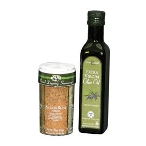4 Bread Dipping Seasonings and Olive Oil Set 48670