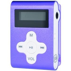ECLIPSE ECLIPSE-CLD2PL 2 GB MP3 PLAYER WITH DISPLAY & SHUFFLE MODE (PURPLE)