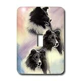 Dogs Sheltie/Shetland Sheepdog - Black Sheltie - Light Switch Covers - single toggle switch