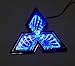 Car 3D LED LOGO lights emblem badge sticker Lamp for Mitsubishi Lancer BLUE