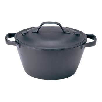 南部鉄器 及源 クックトップ 丸深型(中) (CT-4)【鉄鋳物・南部鉄の鍋】