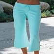 TQM Fine Interlock Low Rise Capri Pant