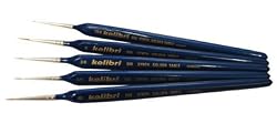 Brush set 888 5 brushes size 10/0, 5/0, 3/0, 2/0,0