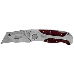 Sheffield 12115 Premium Folding Lock-Back Utility Knife by Great Neck