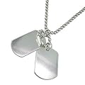 Urban Male Sterling Silver Double Dog Tag & Chain