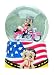 Betty Boop Biker American Rider Mini Snow Globe
