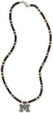 Michigan Wolverines Mens Wood Bead Necklace (Alternate Color)