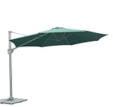 Siena Garden Montego Ampelschirm 3,5m gr&uuml;n Gestell: graphit/Polyester gr&uuml;n