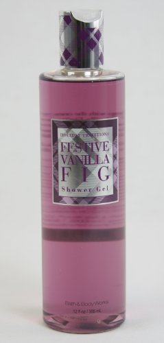 Bath & Body Works Holiday Traditions Festive Vanilla Fig Shower Gel 12 fl oz (355 ml)