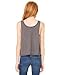 Bella+Canvas Women's Flowy Boxy Cropped Body Tank Top, M, DARK GREY
