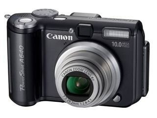 Canon PowerShot A640 Digital Camera - Black (10.0MP, 4x Optical Zoom) 2.5" LCD