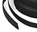 Kipokalor 1 inch 25 Yards Black Sew on Hook and Loop Loop Sew On Fasteners (25Yards, Black)